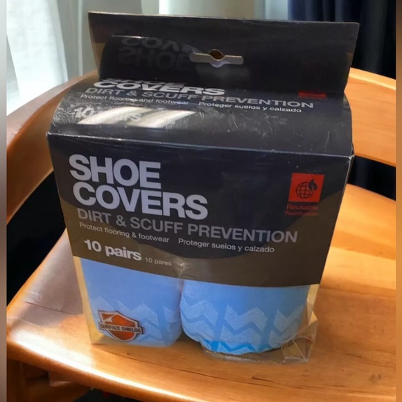 10 Pairs Surface Shields Skid Resistant Bottom Reusable Shoe Covers - Unisex - Picture 1 of 7